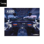 Airbus A220 Poster (50cm x 40cm)