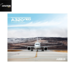 Airbus A320neo Front View Poster (50cm x 40cm)
