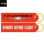 F35 Lightning 2 Remove Before Flight Keyring