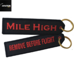 Mile High Remove Before Flight Keyring