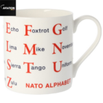 Phonetic Alphabetic Infographic Mug